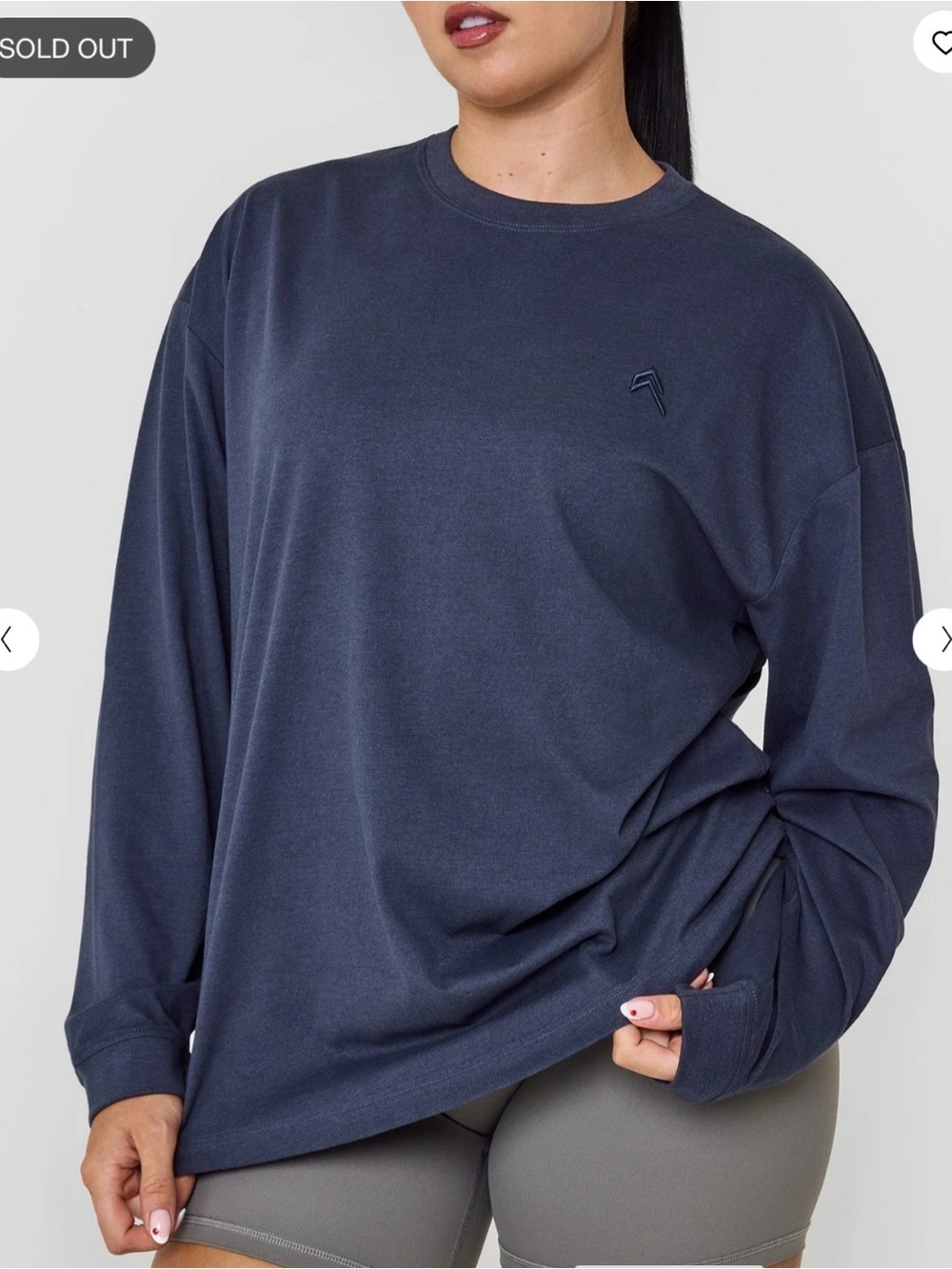Oner Classic Oversized Lightweight Long Sleeve Top - Small